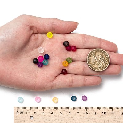 18 Colors Transparent Glass Beads FGLA-X0001-04A-6mm-1