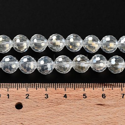 Electroplate Glass Bead Strands X-EGLA-R040-10mm-15-1