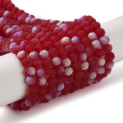 Transparent Glass Beads Strands EGLA-A034-T4mm-MB07-1