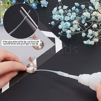 200Pcs Micro-Tips Plastic Glue Bottle Tips Glue Extender Precision Applicator for Crafting TOOL-PH0001-41-1