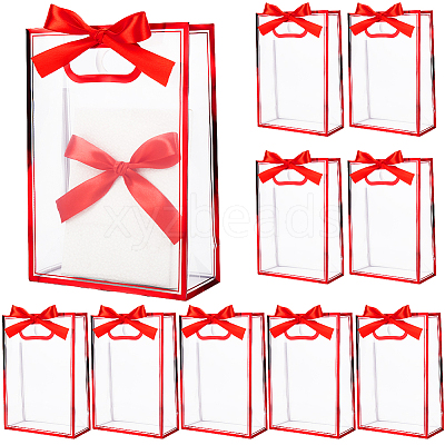 12Pcs Rectangle Plastic Gift Bags ABAG-SP0001-07C-1