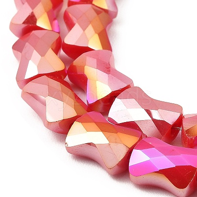 AB Color Plate Glass Beads Strands EGLA-P051-06A-B04-1