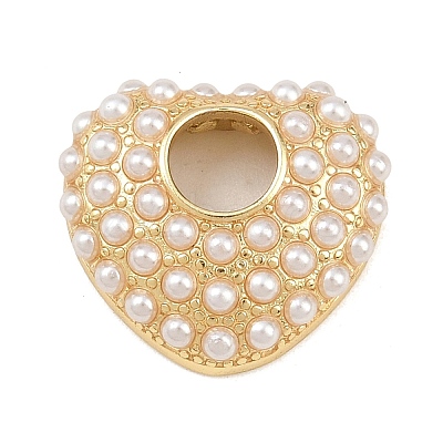 Brass ABS Plastic Pearl Pendants KK-L251-03G-1