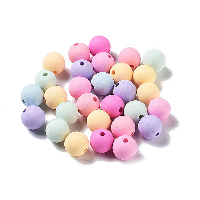 Opaque Acrylic Beads OACR-Z013-40B-1