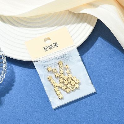 SHEGRACE Brass Clover Beads XGRPCU725-301G-1