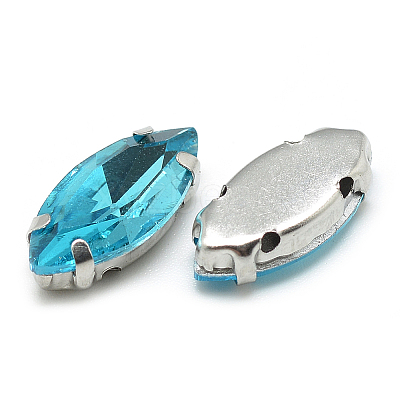 Sew on Rhinestone RGLA-T034-7x15mm-13-1