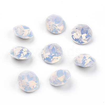 Pointed Back & Back Plated K9 Glass Rhinestone Cabochons RGLA-J012-8mm-234-1