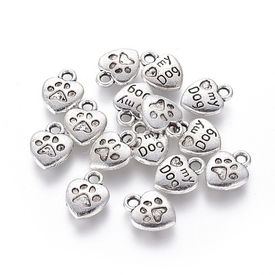 Tibetan Style Alloy Charm Enamel Settings X-TIBEP-23882-AS-FF-1