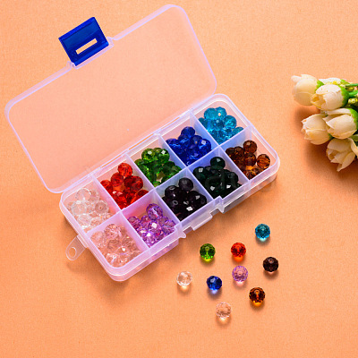 Transparent Glass Beads FPDL-S015-04D-01-B-1
