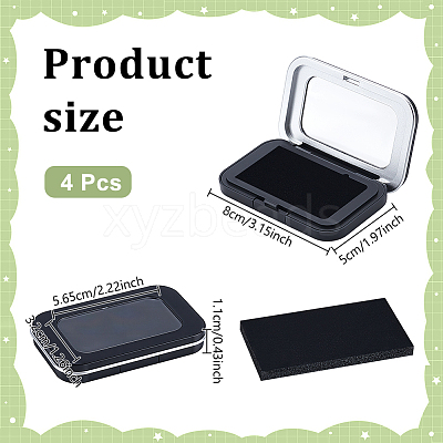 ABS Plastic Loose Diamond Storage Boxes with Visible Window Lid AJEW-WH0609-746A-01-1
