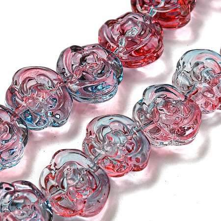 Glass Beads Strands X-GLAA-B018-02F-1