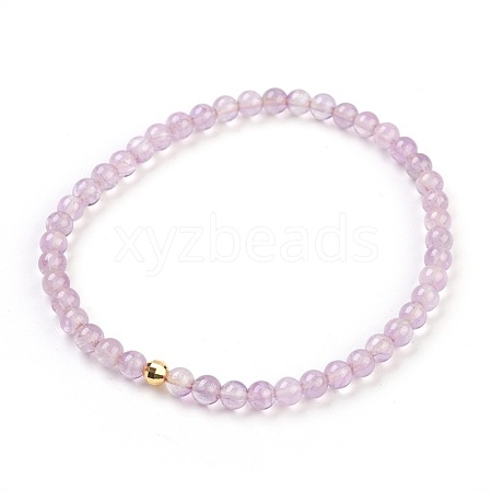 Natural Amethyst Stretch Bracelets BJEW-JB03797-03-1