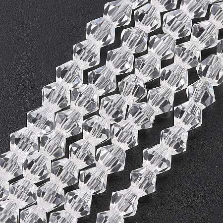 Imitate Austrian Crystal Bicone Glass Beads Strands LS-GLAA-F029-4x4mm-13-1