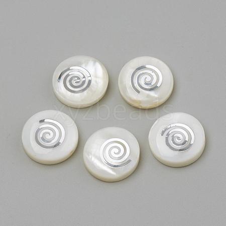 Natural Freshwater Shell Beads SHEL-Q011-004P-1