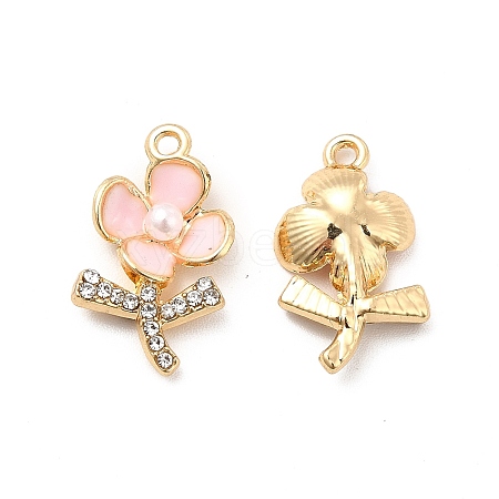 Alloy Rhinestone Enamel Pendants ENAM-K020-02B-1