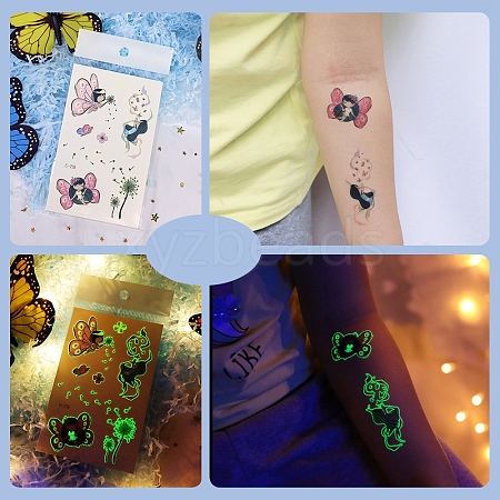 Luminous Removable Temporary Water Proof Tattoos Paper Stickers PW-WG0C2ED-05-1