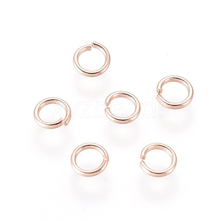 304 Stainless Steel Open Jump Rings STAS-O098-01RG-04-1