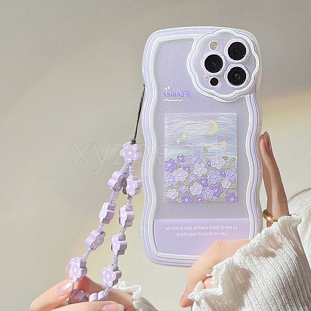 Oil Painting Flower TPU Plastic Mobile Phone Cover PW-WGF7DDA-10-1