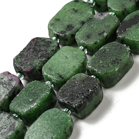 Natural Ruby in Zoisite Beads Strands G-Z043-A06-01-1