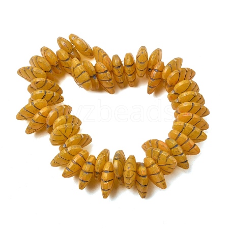 Painted Glass Beads Strands GLAA-Z021-07F-1