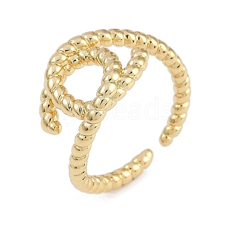 Brass Cuff Rings RJEW-U030-02G-02-1