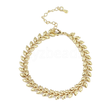 Rack Plating Brass Bracelets for Women BJEW-K244-07G-1