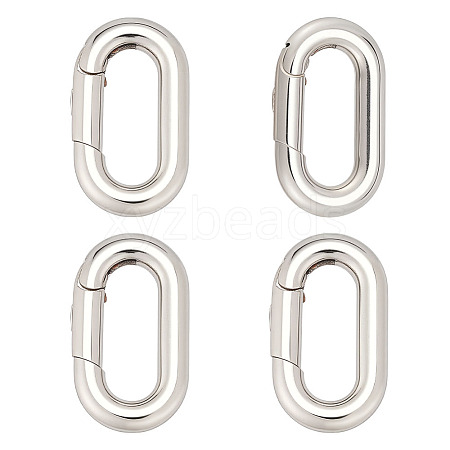 4Pcs 304 Stainless Steel Spring Gate Clasp Findings STAS-ME0002-66-1