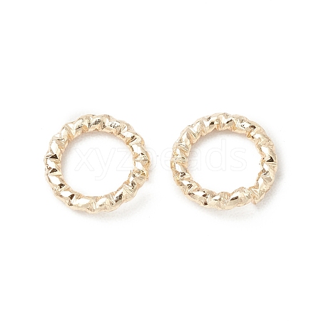 Brass Twisted Open Jump Rings X-KK-WH0060-02B-G-1