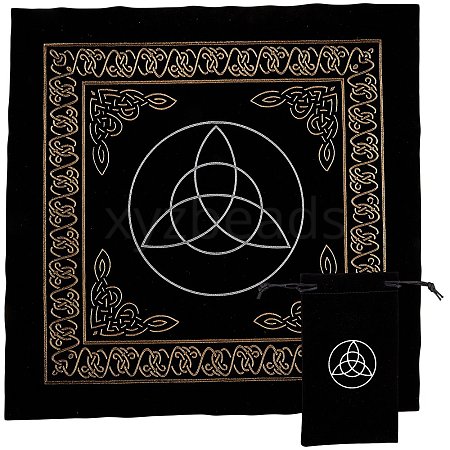 Flannelette Altar Tarot Tablecloth AJEW-WH0237-91C-1