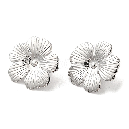 Non-Tarnish 304 Stainless Steel Stud Earrings EJEW-Z022-29P-1