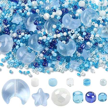 Mixed Styles Glass Beads Strands EGLA-FS0002-63C-1