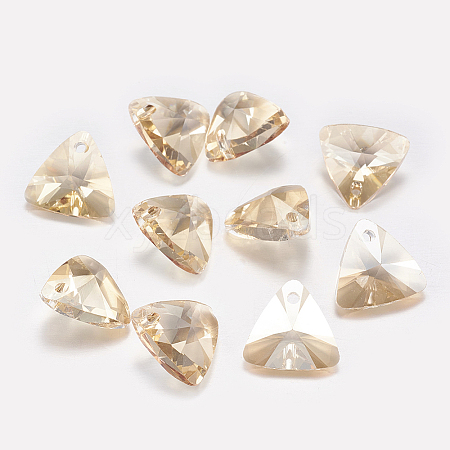 Faceted Glass Rhinestone Charms X1-RGLA-F050-A-001GS-1
