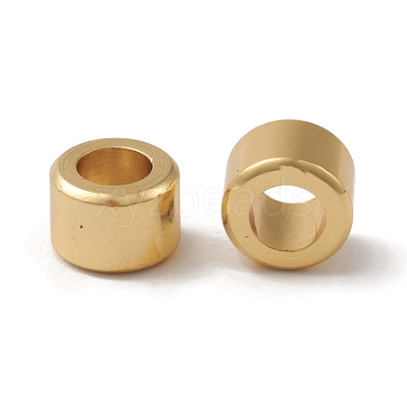Rack Plating Brass European Beads X-KK-G452-37G-1