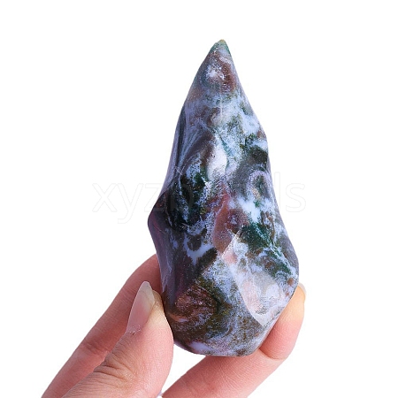 Natural Crystal Ocean Jade Torch Home Decoration PW-WG429E5-01-1