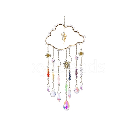 Metal Hanging Ornaments PW-WGAA007-02-1