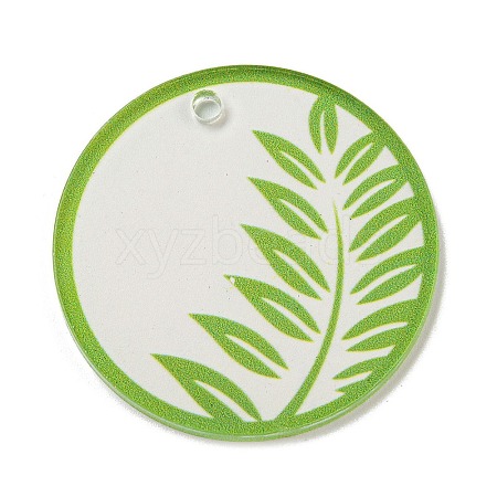 Opaque Acrylic Pendants BACR-C001-01E-1