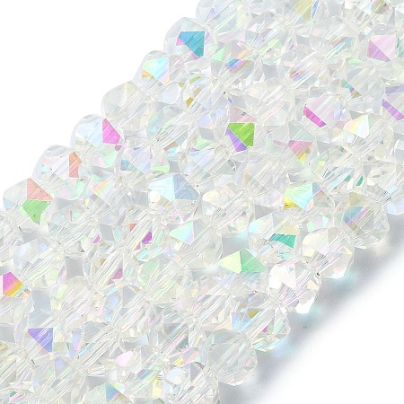 Electroplate Glass Beads X-EGLA-L018-B-AB04-1