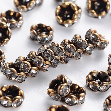 Rack Plating Brass Beads X-KK-O083-D-AB-RS-1