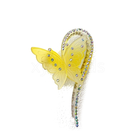 Resin with Rhinestone Claw Hair Clips PW-WG239EE-04-1