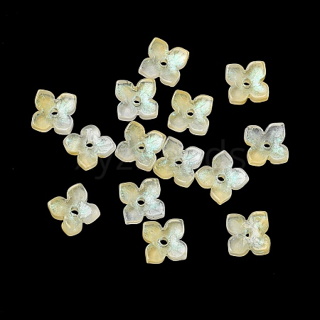 Dyed & Heated Glass Bead Caps GLAA-Z019-01F-1