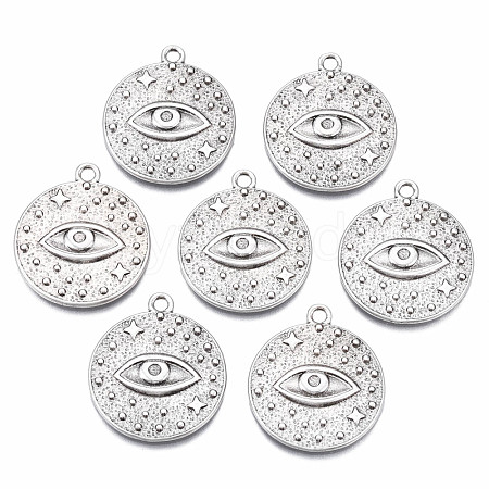 Tibetan Style Alloy Pendants PALLOY-S120-279-NR-1