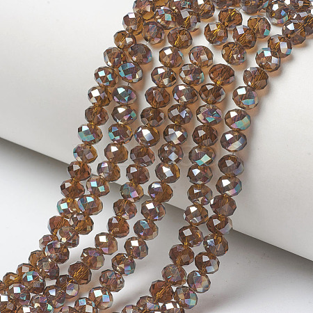 Electroplate Glass Beads Strands EGLA-A034-T1mm-J17-1