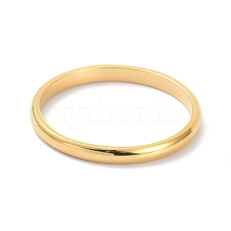 2mm Polished Plain Dome Finger Ring for Girl Women RJEW-C012-05D-G-1