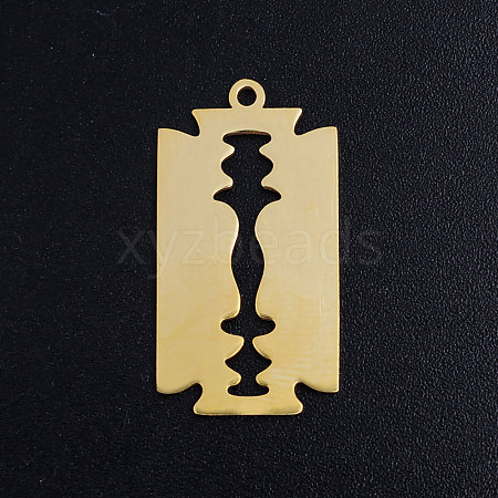 201 Stainless Steel Pendants STAS-S105-JN384-2-1