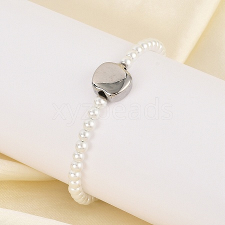 Plastic Imitation Pearl Beads Bracelets for Women BJEW-M056-11P-1