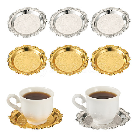 8Pcs 2 Colors Iron Tray DIY-MB0003-09-1