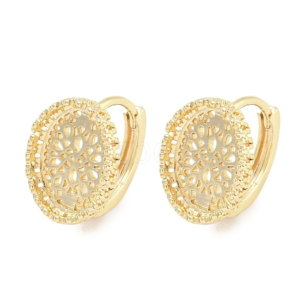 Brass Hoop Earring Findings KK-S386-02G-1