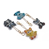 Animal DIY Diamond Painting Keychain Kits DIAM-PW0010-68-01-1