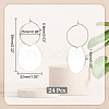 24Pcs Transparent Blank Acrylic Wine Glass Charms AJEW-AB00074-2