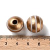 Printed Wood European Beads WOOD-Z002-07D-3